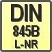 Piktogram - Typ DIN: DIN 845B L-NR